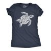 Womens Keep The Sea Plastic Fre Tshirt Cute Sea Turtle Earth Day Tee