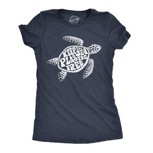 Womens Keep The Sea Plastic Fre Tshirt Cute Sea Turtle Earth Day Tee Womens Keep The Sea Plastic Fre Tshirt Cute Sea Turtle Earth Day Tee