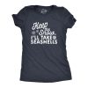 Womens Keep The Snow I’ll Take The Seashells Tshirt Funny Winer Beach Vacation Graphic Tee