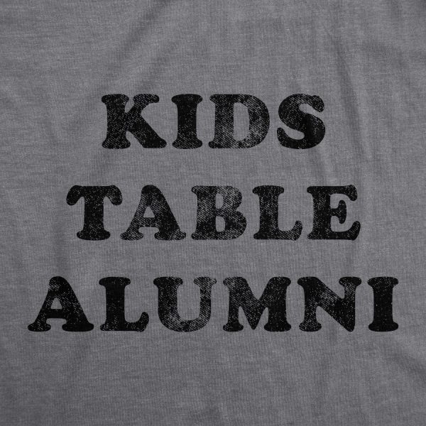 Womens Kids Table Alumni Tshirt Funny Thanksgiving Dinner Sarcastic Holiday Family Tee