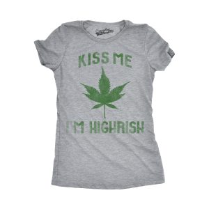 Womens Kiss Me Im Highrish Funny Saint Patricks Day T Shirt St Pattys Shamrock 2 Womens Kiss Me Im Highrish Funny Saint Patricks Day T Shirt St Pattys Shamrock 3