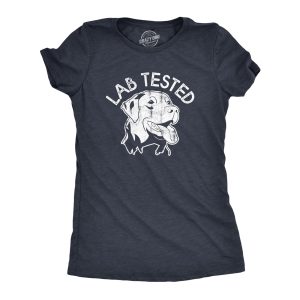Womens Lab Tested T Shirt Funny Pet Puppy Labrador Retriever Joke Tee For Ladies 1