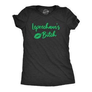 Womens Leprechaun’s Bitch Tshirt Funny St. Patricks Day Party Parade Graphic Tee Womens Leprechaun’s Bitch Tshirt Funny St. Patricks Day Party Parade Graphic Tee