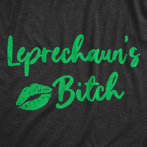 Womens Leprechaun’s Bitch Tshirt Funny St. Patricks Day Party Parade Graphic Tee