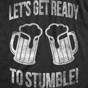 Womens Lets Get Ready To Stumble Funny St Saint Patricks Day T Shirt Drinking 4
