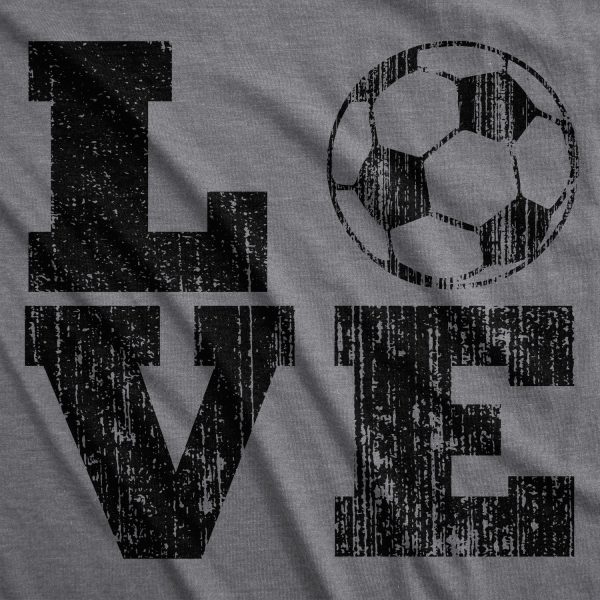 Womens Love Soccer T shirt Cute Gift for Mom Funny Vintage Graphic Cool Ladies