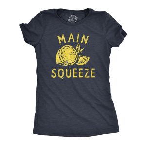 Womens Main Squeeze T Shirt Funny Best Friend Lemon Joke Tee For Ladies Womens Main Squeeze T Shirt Funny Best Friend Lemon Joke Tee For Ladies