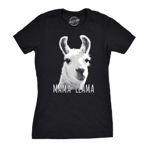 Womens Mama Llama Tshirt Hilarious Zoo Animal Tee For Mom Womens Mama Llama Tshirt Hilarious Zoo Animal Tee For Mom