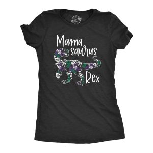 Womens Mamasaurus Rex Tshirt Funny Dinosaur Mothers Day Floral Print Graphic Tee Womens Mamasaurus Rex Tshirt Funny Dinosaur Mothers Day Floral Print Graphic Tee