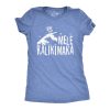 Womens Mele Kalikimaka Tshirt Funny Surfing Hawaiian Christmas Santa Tee