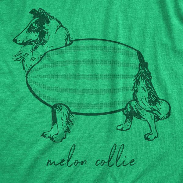 Womens Melon Collie T Shirt Funny Puppy Dog Melancholy Joke Tee For Ladies