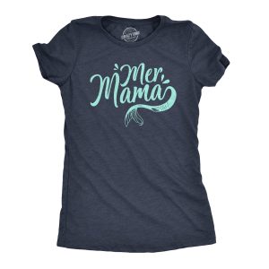 Womens MerMama Tshirt Funny Mothers Day Mermaid Tee 1