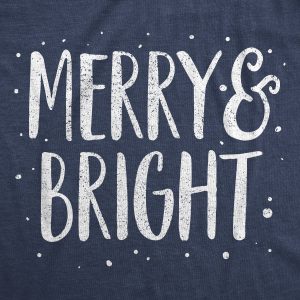 Womens Merry And Bright Tshirt Cute Christmas Carol Holiday Party Tee 1 Womens Merry And Bright Tshirt Cute Christmas Carol Holiday Party Tee 2