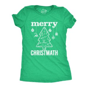 Womens Merry Christmath Tshirt Funny Christmas Tree Holiday Math Graphic Tee Womens Merry Christmath Tshirt Funny Christmas Tree Holiday Math Graphic Tee