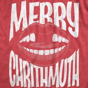 Womens Merry Chrithmuth T Shirt Funny Xmas Lisp Joke Tee For Ladies 1 Womens Merry Chrithmuth T Shirt Funny Xmas Lisp Joke Tee For Ladies 2