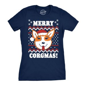 Womens Merry Corgmas Corgi Dog Mom Ugly Christmas Sweater Gift T shirt Funny Womens Merry Corgmas Corgi Dog Mom Ugly Christmas Sweater Gift T shirt Funny