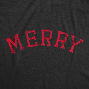 Womens Merry T Shirt Funny Cute Xmas Spirit Cheer Lovers Tee For Ladies 1 Womens Merry T Shirt Funny Cute Xmas Spirit Cheer Lovers Tee For Ladies 2