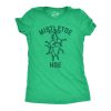 Womens Mistletoe Hoe T Shirt Funny Offensive Xmas Kiss Lovers Tee For Ladies