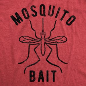 Womens Mosquito Bait Tshirt Funny Camping Campfire Outdoors Bug Bite Graphic Novelty Tee