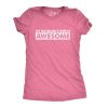 Women’s My Husband’s Wife Is Awesome T Shirt Funny Married Tee For Women