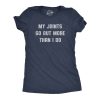 Womens My Joints Go Out More Than I Do T Shirt Funny 420 Introverted Weed Smoking Tee For Ladies
