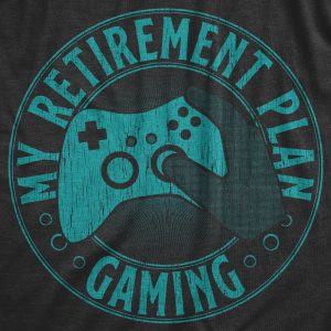 Womens My Retirement Plan Gaming T Shirt Funny Office Retired Joke Tee For Ladies