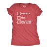 Womens Naughty Nice An Attempt Was Made Tshirt Funny Christmas Santa’s List Novelty Tee