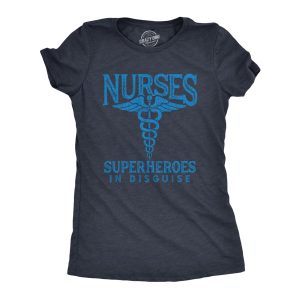 Womens Nurses Superheroes In Disguse Tshirt Quarantine Social Distancing Graphic Tee Womens Nurses Superheroes In Disguse Tshirt Quarantine Social Distancing Graphic Tee