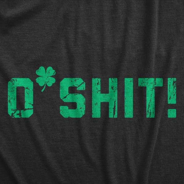 Womens OShit T Shirt Funny St Pattys Day Parade Partying Clover Tee For Ladies