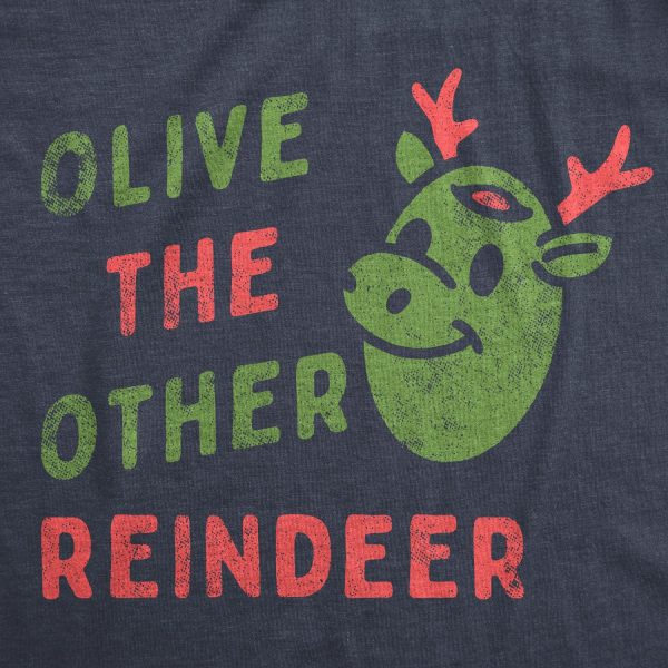 Womens Olive The Other Reindeer T Shirt Funny Xmas Song Lyrics Santas Sleigh Joke Tee For Ladies