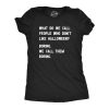 Womens People Who Dont Like Halloween T Shirt Funny Spooky Season Lovers Tee For Ladies