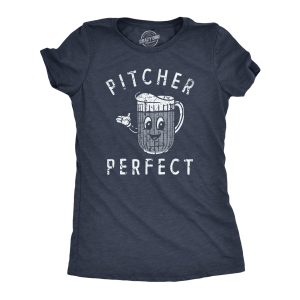 Womens Pitcher Perfect T Shirt Funny Beer Drinking Lovers Jug Tee For Ladies 3