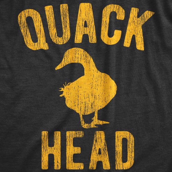 Womens Quack Head T Shirt Funny Duck Hunter Drug Addict Joke Tee For Ladies