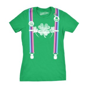 Womens Rainbow Suspenders Funny Saint Patricks Day Shamrock St Pattys T Shirt 2 Womens Rainbow Suspenders Funny Saint Patricks Day Shamrock St Pattys T Shirt 3