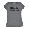 Womens Sarcasm Its How I Hug Tshirt Funny Introvert Loner Sarcastic Novelty Tee