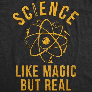 Womens Science Like Magic But Real Tshirt Funny Nerdy Teacher Tee