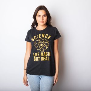 Womens Science Like Magic But Real Tshirt Funny Nerdy Teacher Tee 3