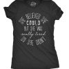 Womens She Believed She Could But She Was Really Tired Sarcastic T Shirt