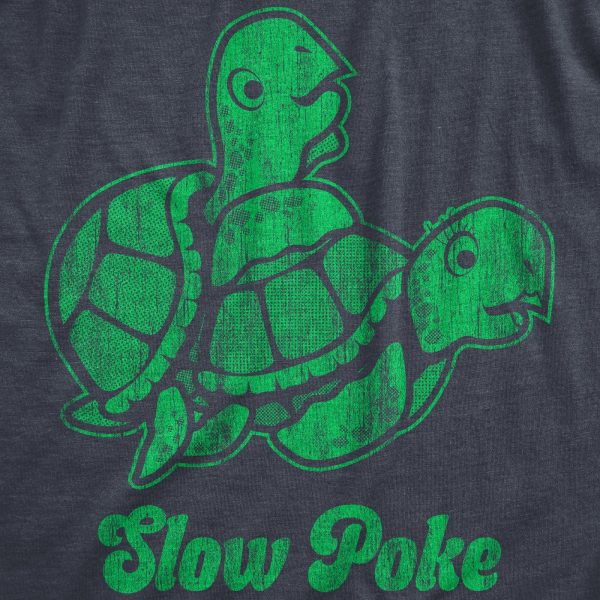 Womens Slow Poke Tshirt Funny Offensive Turtle Sex Graphic Novelty Tee For Ladies