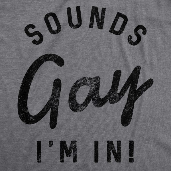 Womens Sounds Gay Im In Tshirt Funny LGBT Pride Tee