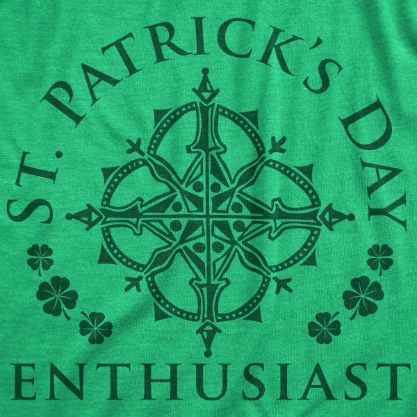 Womens St Patrick’s Day Enthusiast Tshirt Funny Saint Patrick Day T-shirt Joke