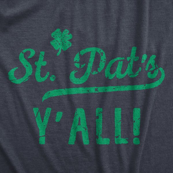 Womens St Pats Yall T Shirt Funny Saint Paddys Day Parade Lovers Tee For Ladies