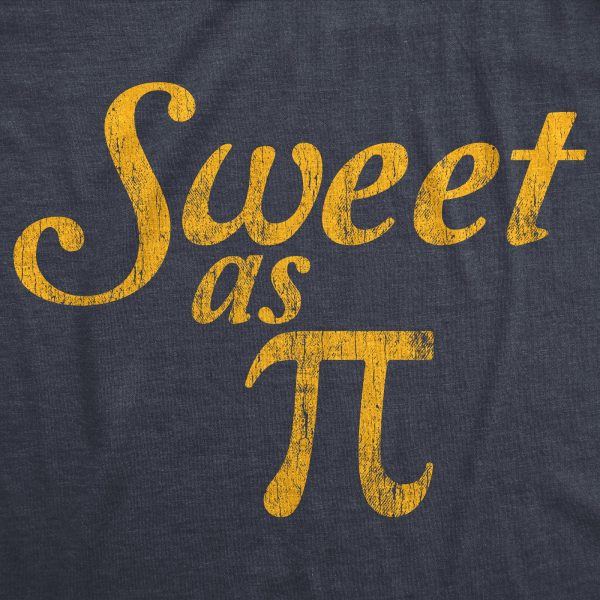 Womens Sweet As Pi Tshirt Funny Nerdy Math Problem Graphic Novelty Tee