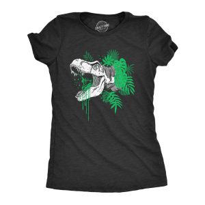 Womens T Rex Roar T Shirt Funny Cool Prehistoric Dinosaur Lovers Tee For Ladies Womens T Rex Roar T Shirt Funny Cool Prehistoric Dinosaur Lovers Tee For Ladies