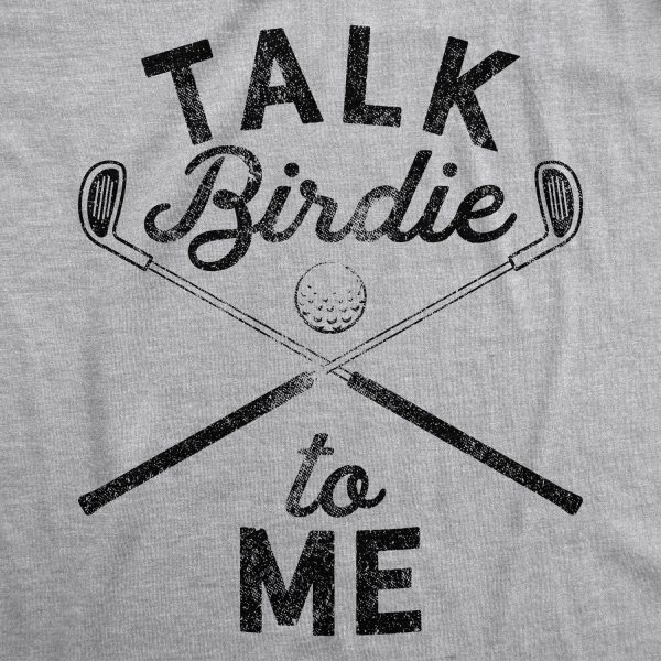 Womens Talk Birdie To Me Funny Golf T Shirt Golfing Gifts for Mom Golfer Humor