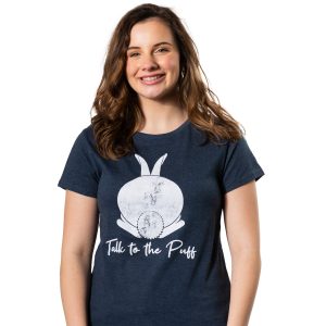Womens Talk To The Puff T Shirt Funny Easter Bunny Tail Behind Humor Cool 3