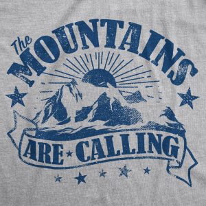 Womens The Mountains Are Calling Cool Sunset Vintage Rockies Funny Hiking Nature T shirt Womens The Mountains Are Calling Cool Sunset Vintage Rockies Funny Hiking Nature T shirt