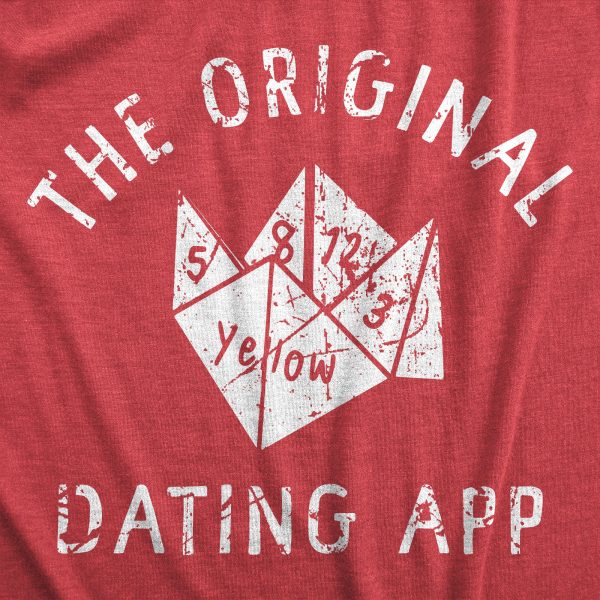 Womens The Original Dating App T Shirt Funny Cootie Catcher Joke Tee For Ladies