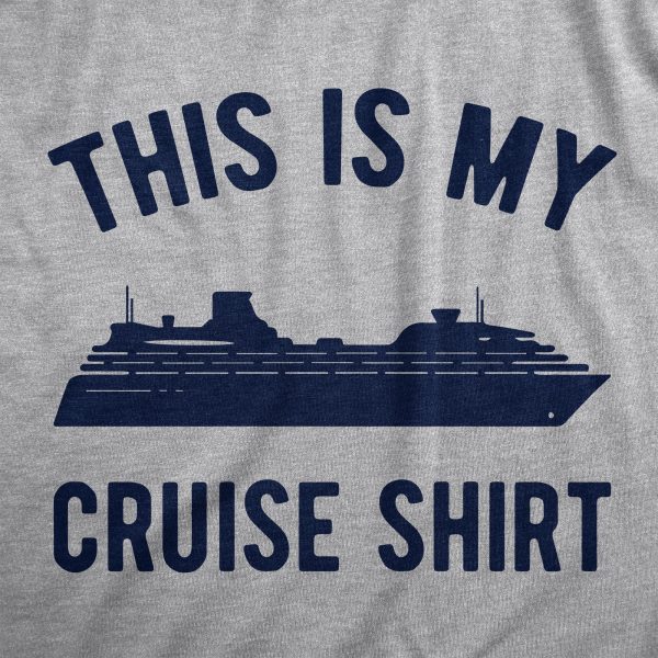 Womens This Is My Cruise Shirt Tee Funny Vacation Travel Boat Tshirt For Ladies