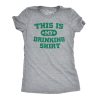 Womens This is my Drinking T Shirt Funny Party Saint Patricks Day St Patty Tee